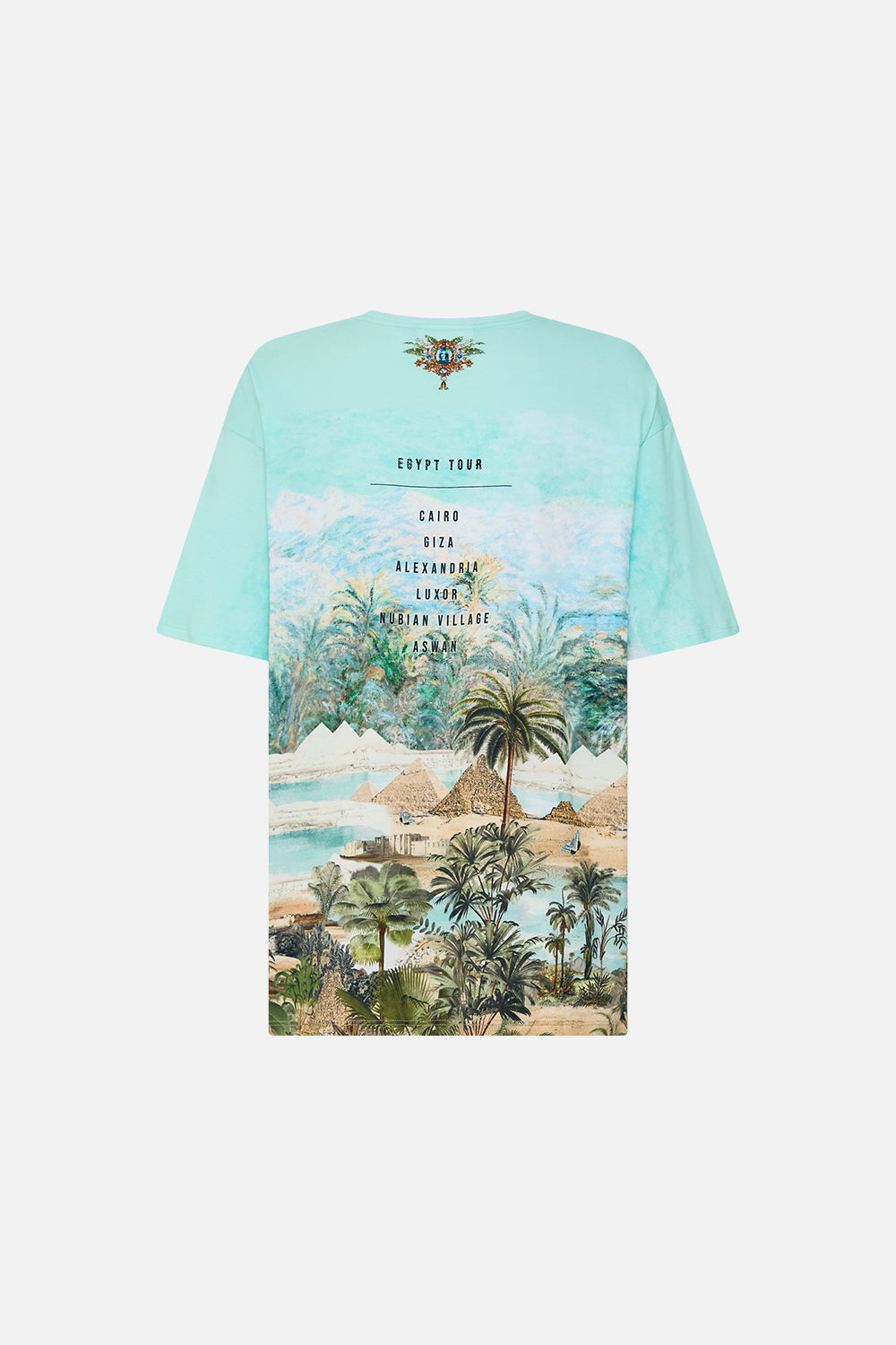 CAMILLA Oversized Band Tee Multi in Views of the Valley Print