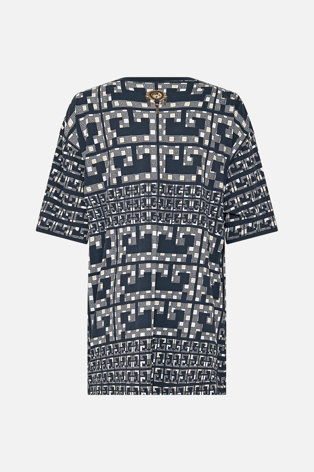 OVERSIZED BAND TEE - BLACK/MULTI READ MY GLYPHS