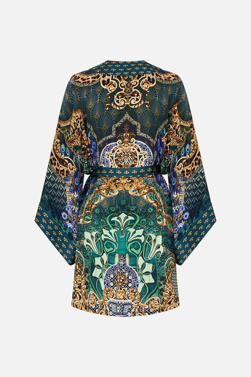 KIMONO WITH TIE BELT FAN DANCE