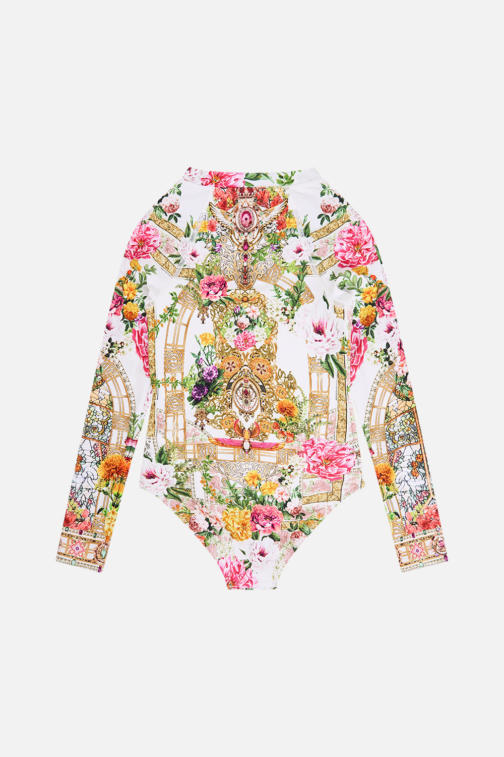 Milla By CAMILLA Kids Paddlesuit 4-10 in Egyptian Rose print.