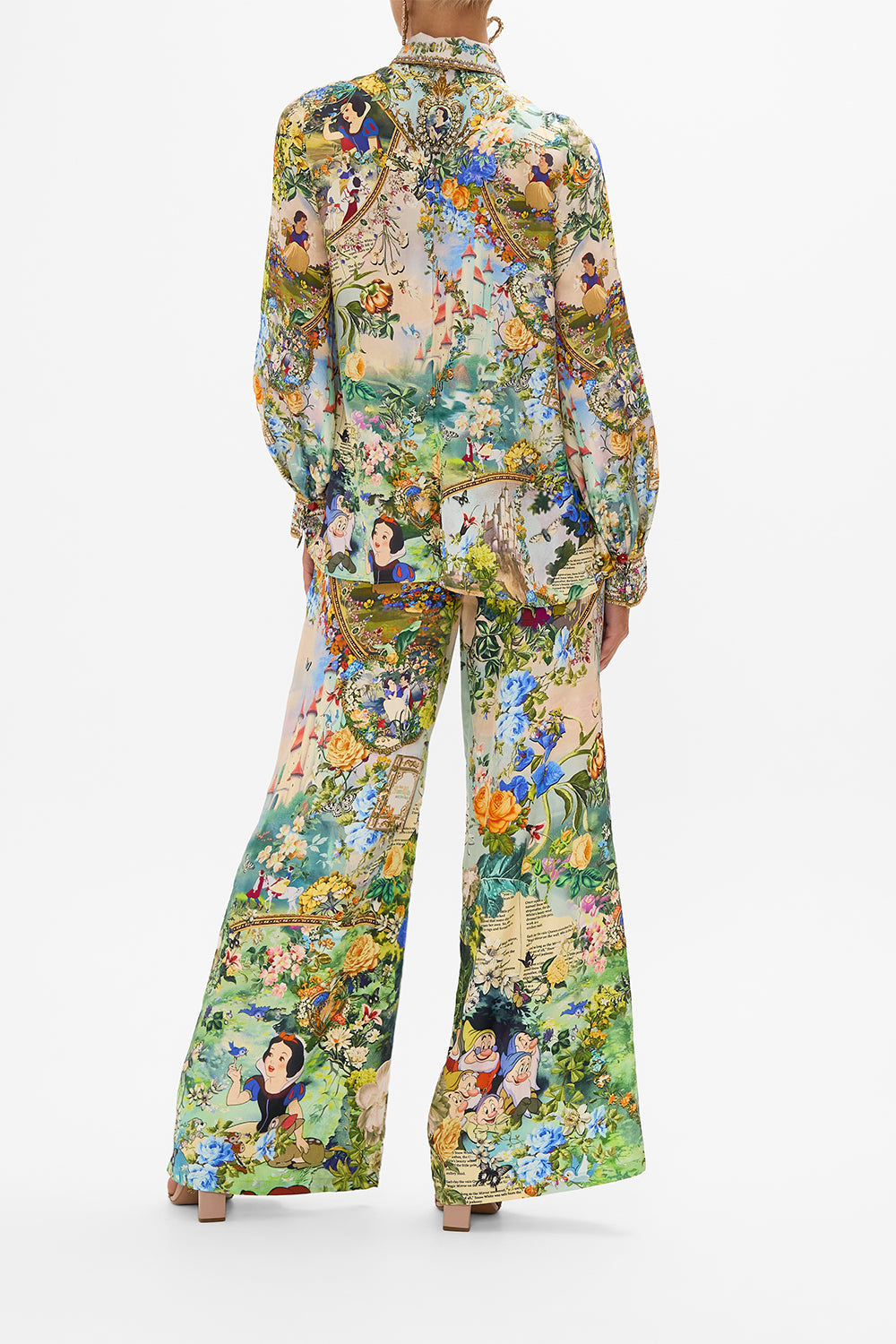 Disney CAMILLA silk blouse in The Kindest One Of All print