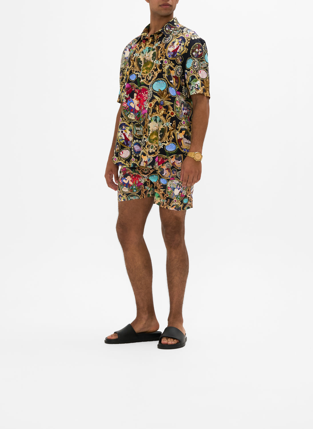 Disney CAMILLA silk shirt in Happuly Ever After print