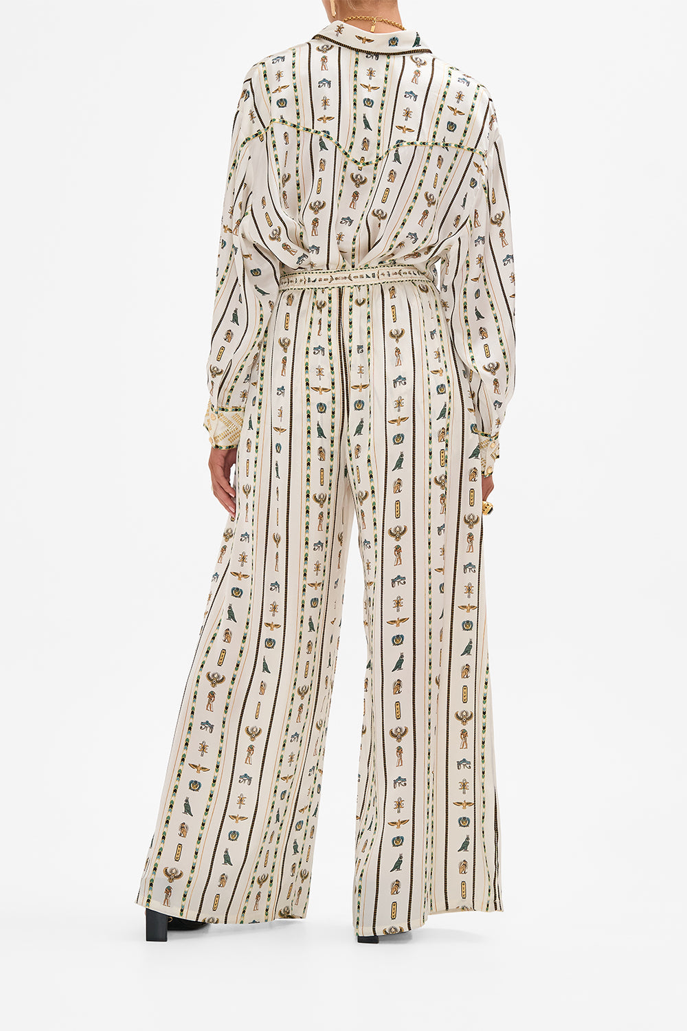 CAMILLA Tuck Front Pant in Valley Of The Queens print