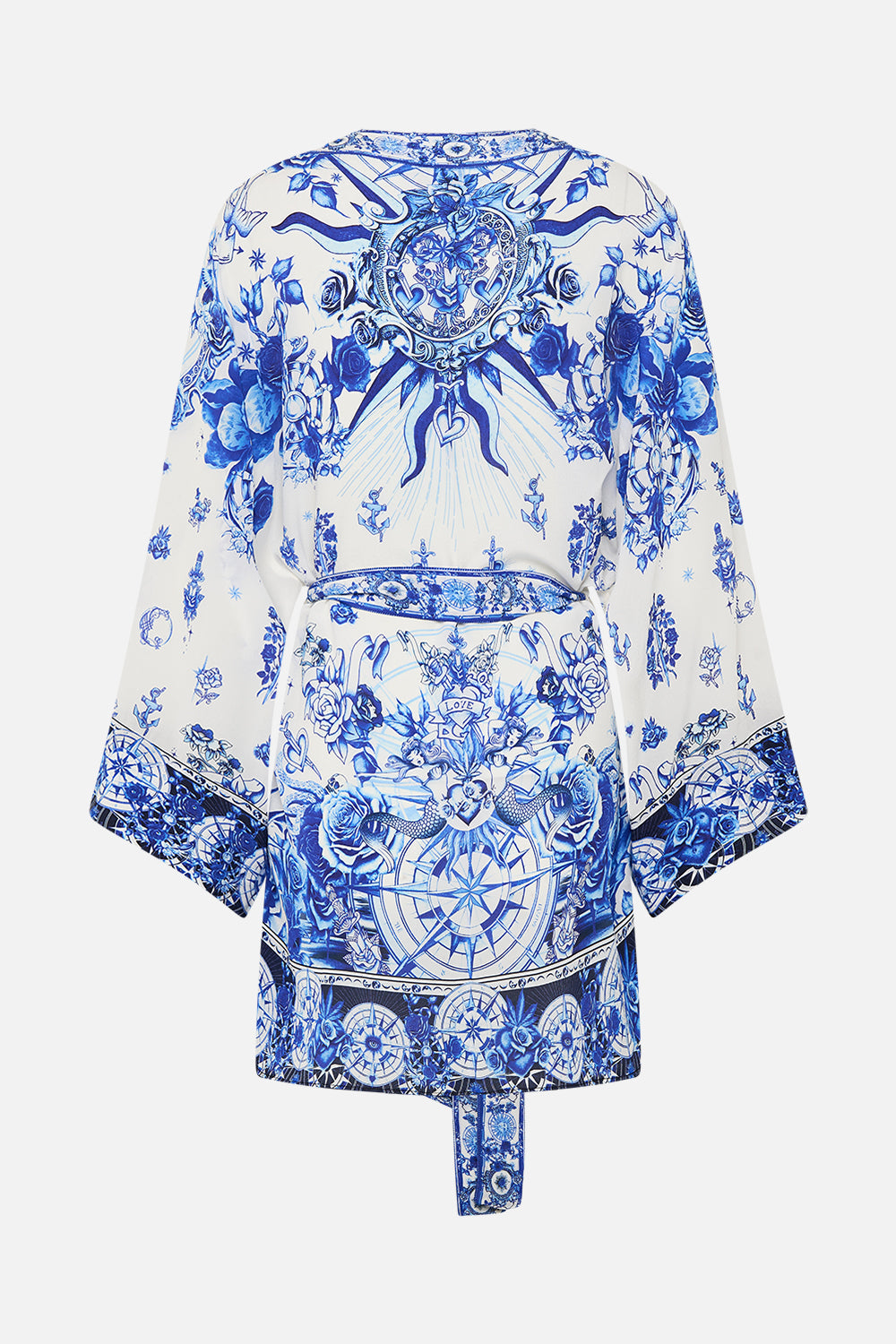 SHORT KIMONO WRAP IMMORTAL INK