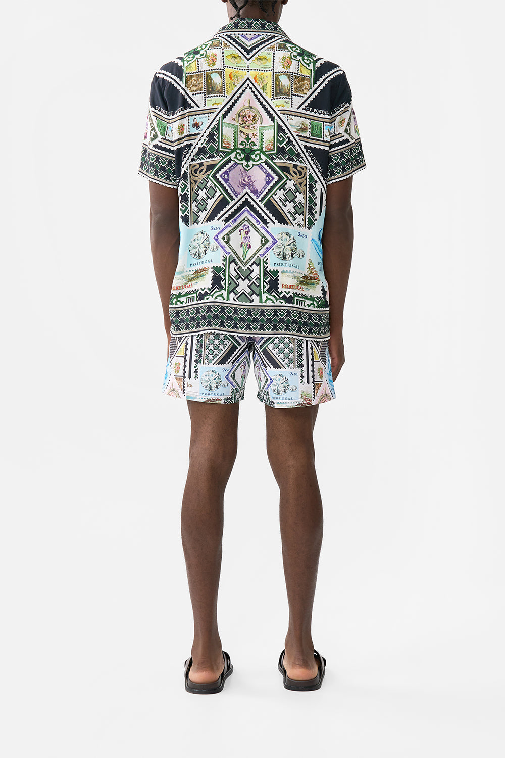 SHORT SLEEVE CAMP COLLARED SHIRT MY PORTO PEN PAL