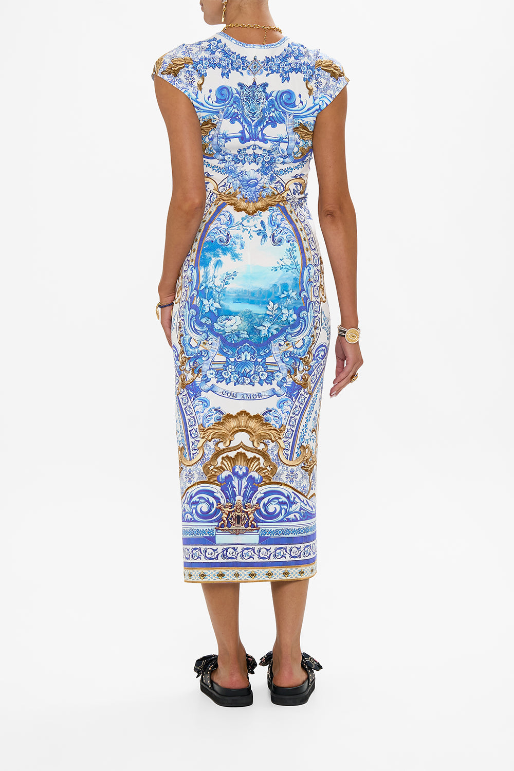 JERSEY TANK DRESS WITH CAP SLEEVES AZUL ADVENTURES