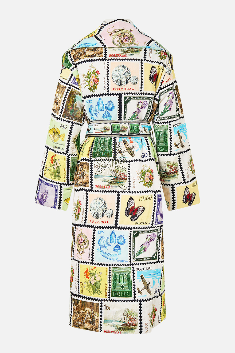 QUILTED LONG WRAP COAT MY PORTO PEN PAL