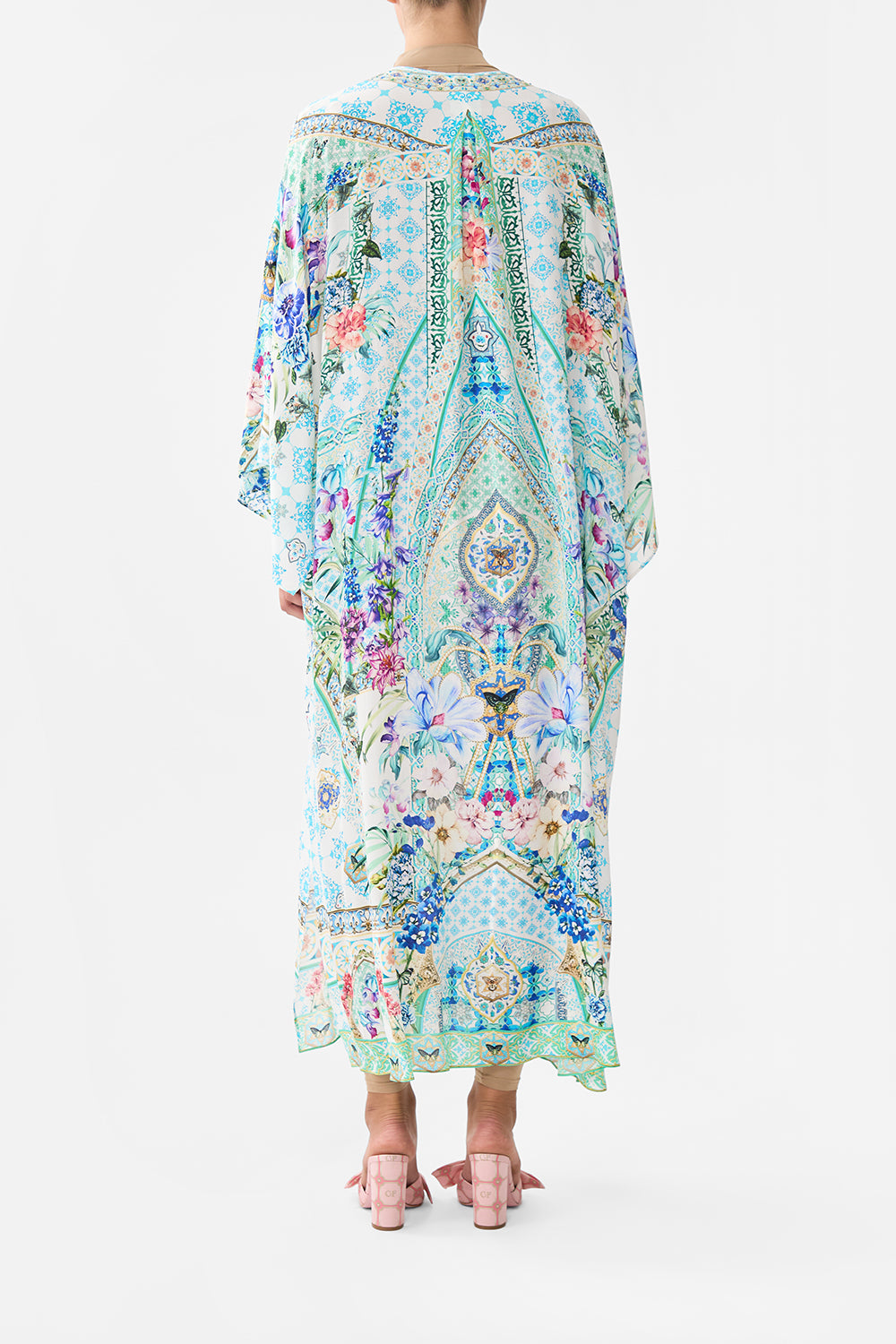 V NECK KAFTAN WITH TIES SUNRISE IN SINTRA