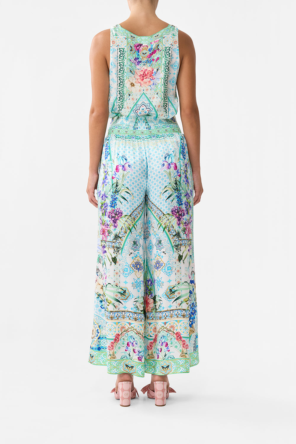 SHIRRED WAIST PANT SUNRISE IN SINTRA