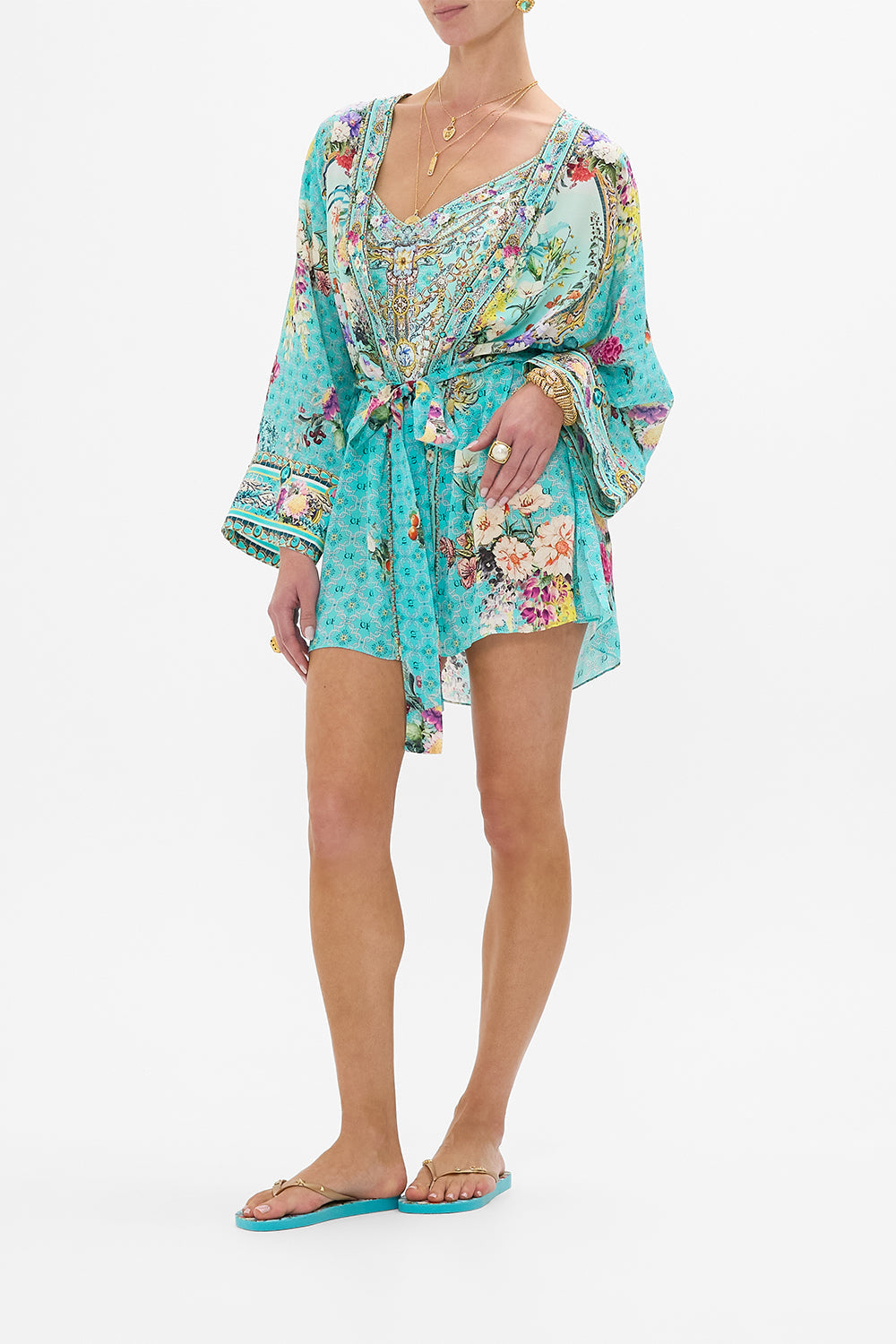 SHORT KIMONO WRAP GARDENS OF QUELUZ