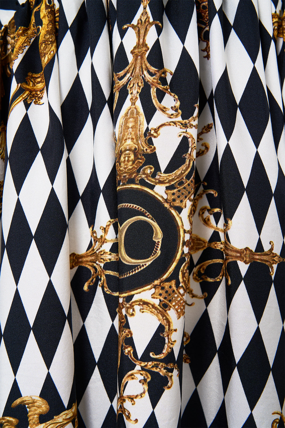 RUFFLE HEM HALTER DRESS MONARCHY MANIA