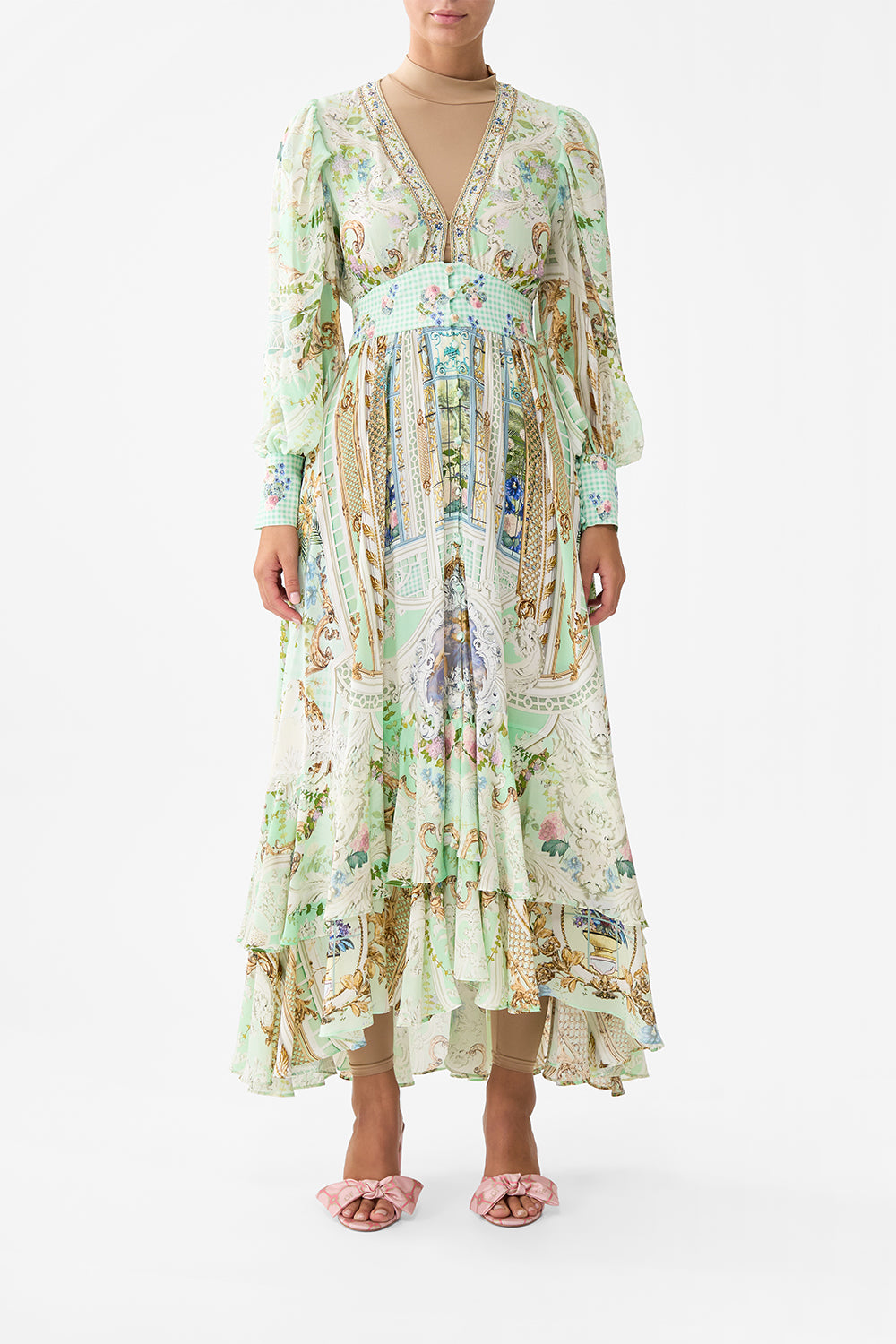 LONG BUTTON FRONT DRESS PESTANA PANORAMA