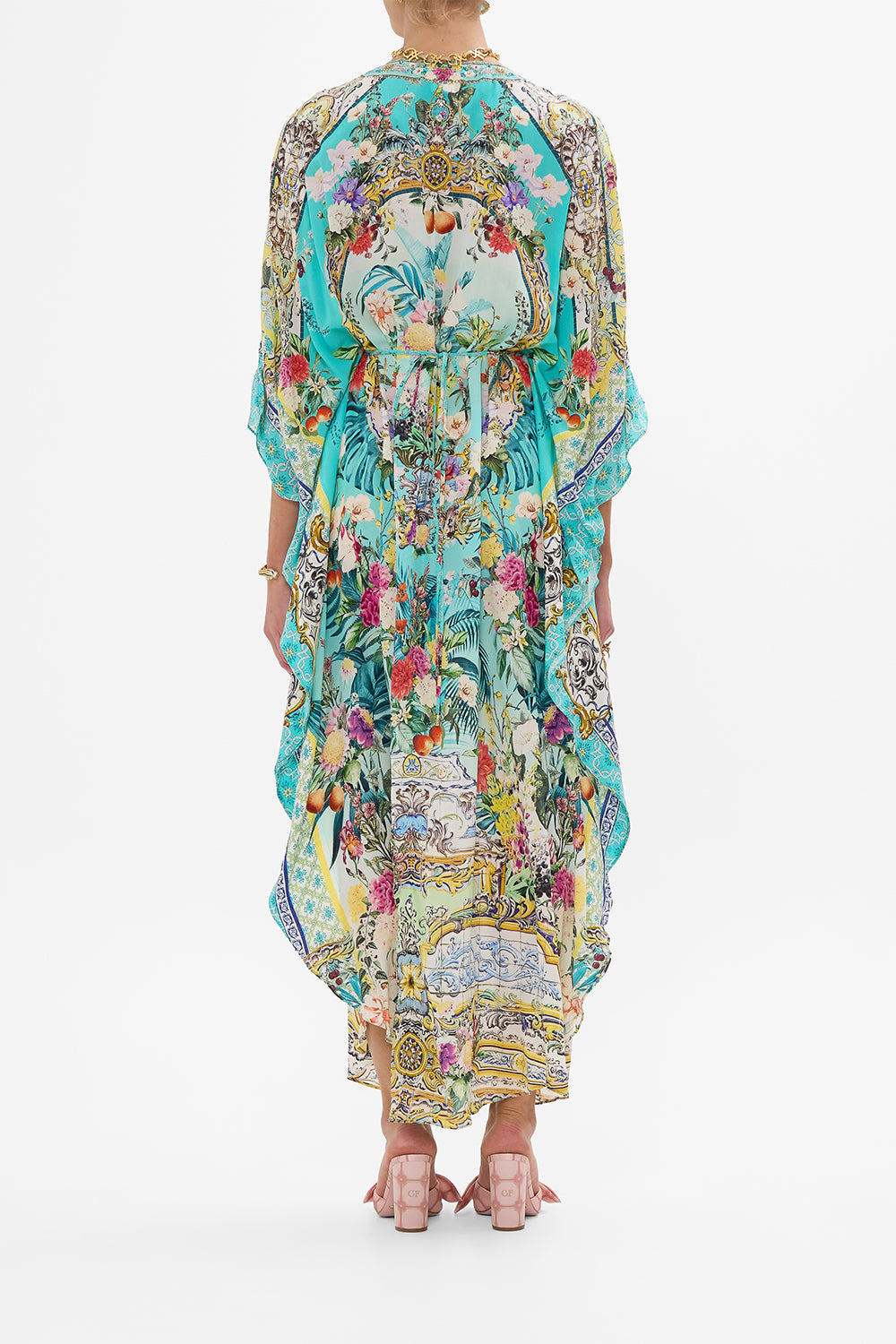 GATHERED WAIST KAFTAN GARDENS OF QUELUZ