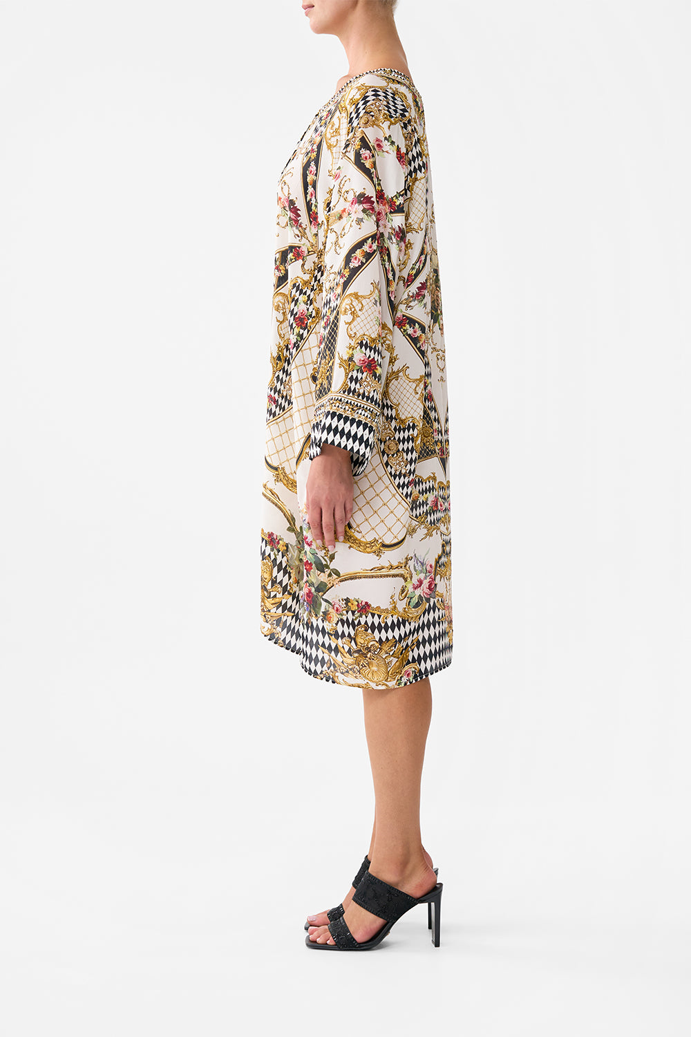 METAL EYELET KAFTAN ROCOCO GLOW