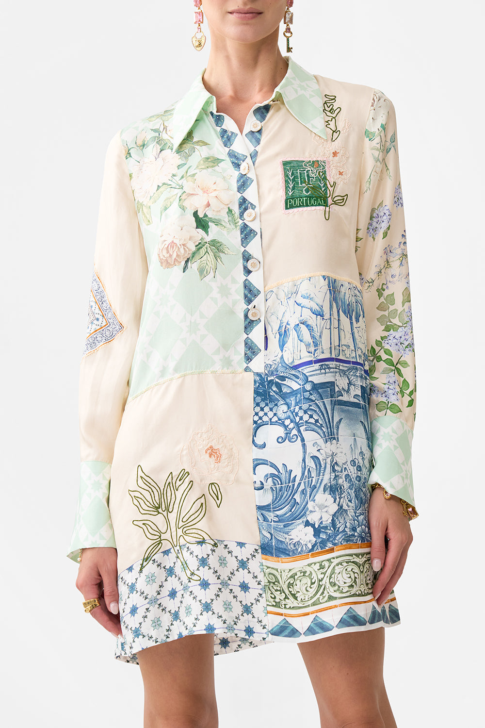 MINI SHIRT DRESS JARDIM PARTY