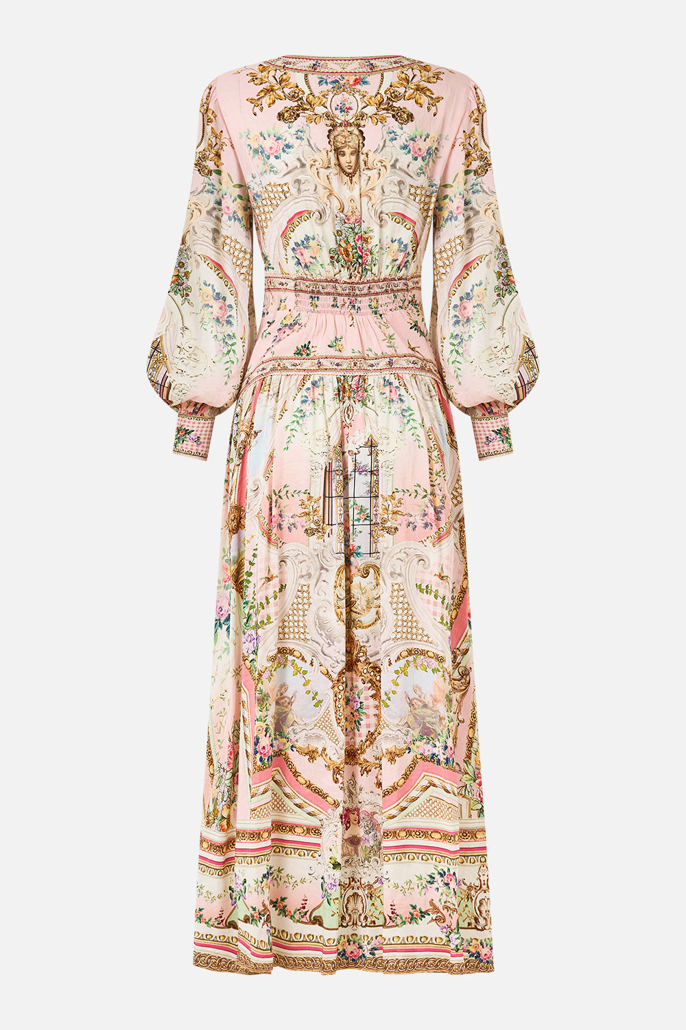 BUTTON THROUGH DRESS WITH EXTENDED WAISTBAND LISBON LULLABY