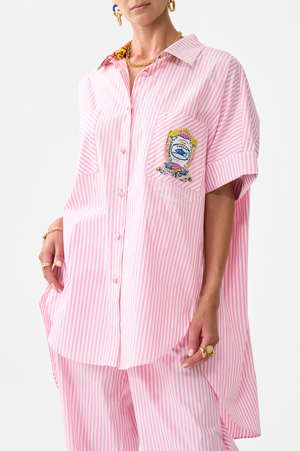 OVERSIZED POCKET TUNIC SALTY SPLENDOUR