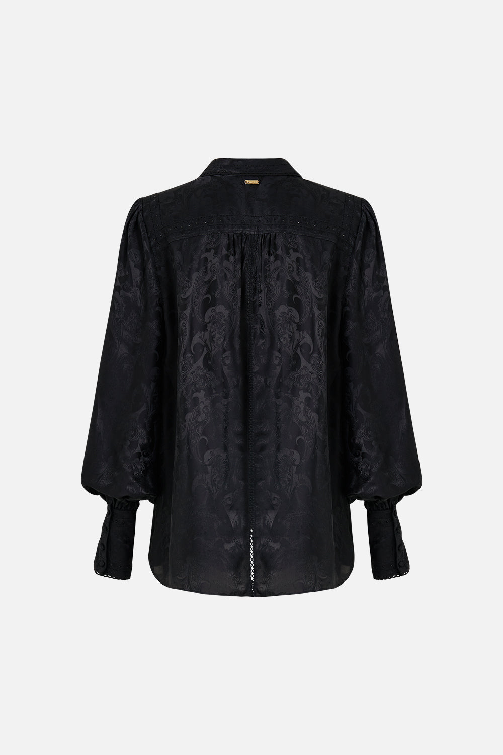 BUTTON THROUGH BLOUSON SLEEVE BLOUSE MONARCHY MANIA
