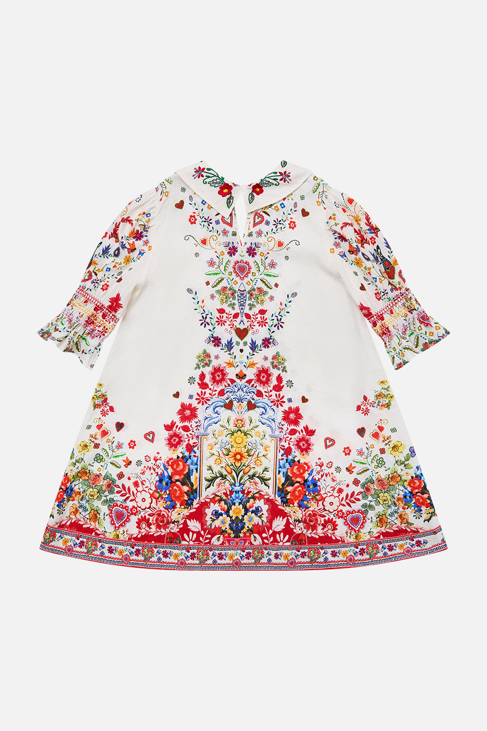 KIDS MINI PUFF SLEEVE COLLARED DRESS 4-10 FAITH, LUCK & JUSTICE