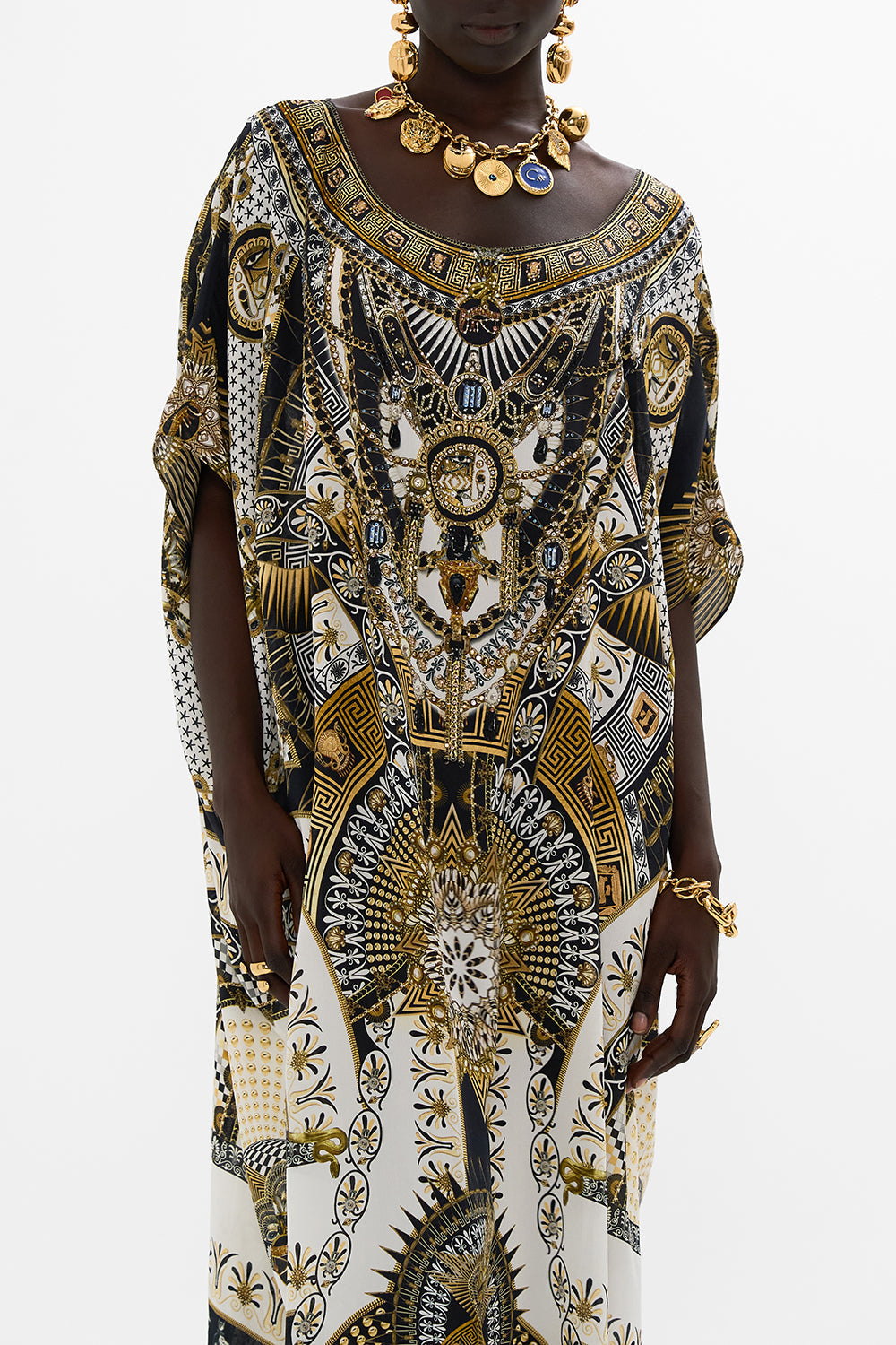 ROUND NECK KAFTAN TEMPLES OF DENDARA