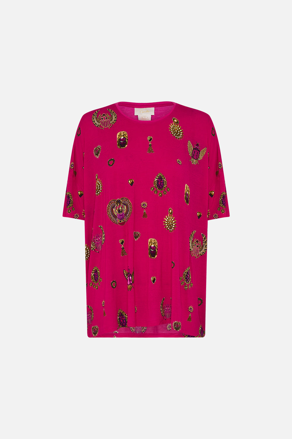 RELAXED FIT DROP SHOULDER TEE KISSED BY A COBRA