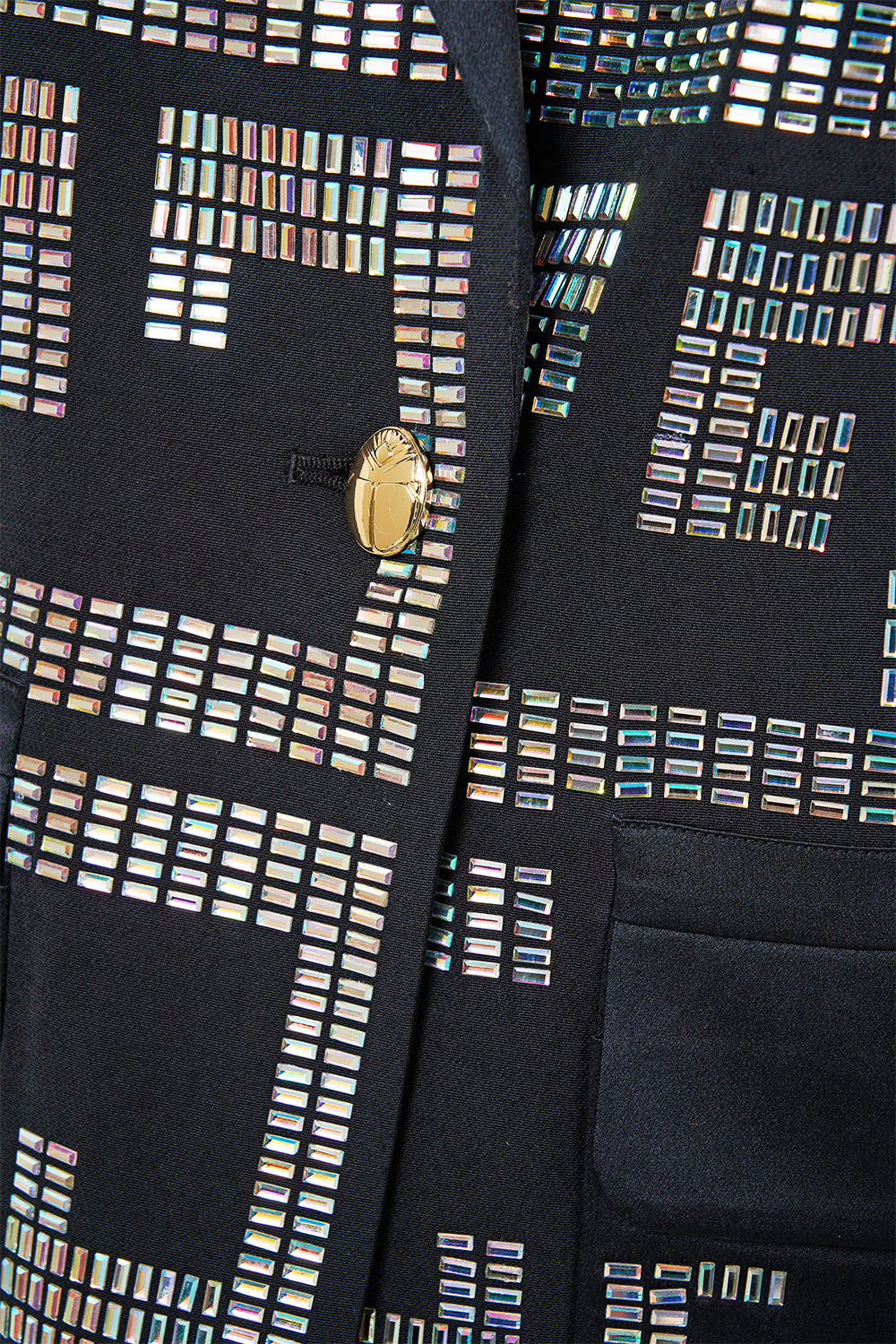 JACKET WITH SLEEVE CUT OUT DETAIL READ MY GLYPHS