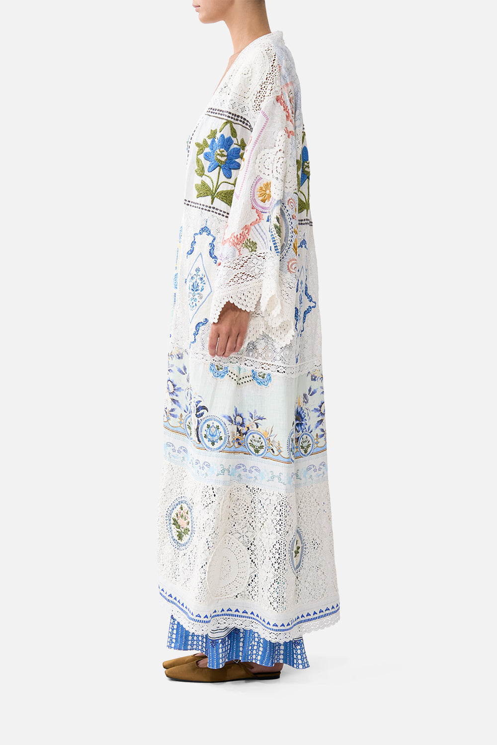 FLARE SLEEVE LONG ROBE MY HOMESPUN HEART