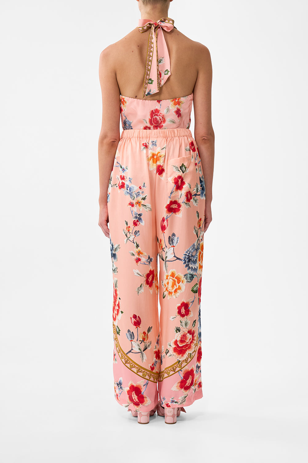 The CAMILLA Button Front Lounge Pant in our Majestic Milla print.