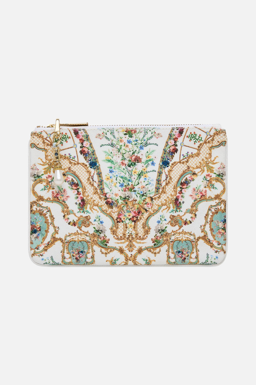 The CAMILLA Coin And Phone Purse in our Dressing Room Drama print.