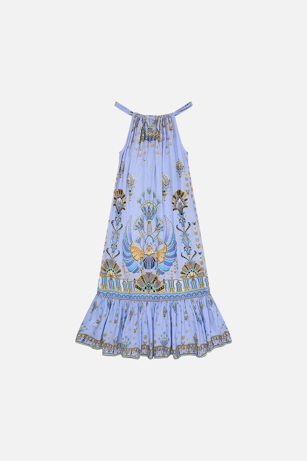 MILLA By CAMILLA Lilac Frill Hem Dress (12-14) in Under Scarab Skies print