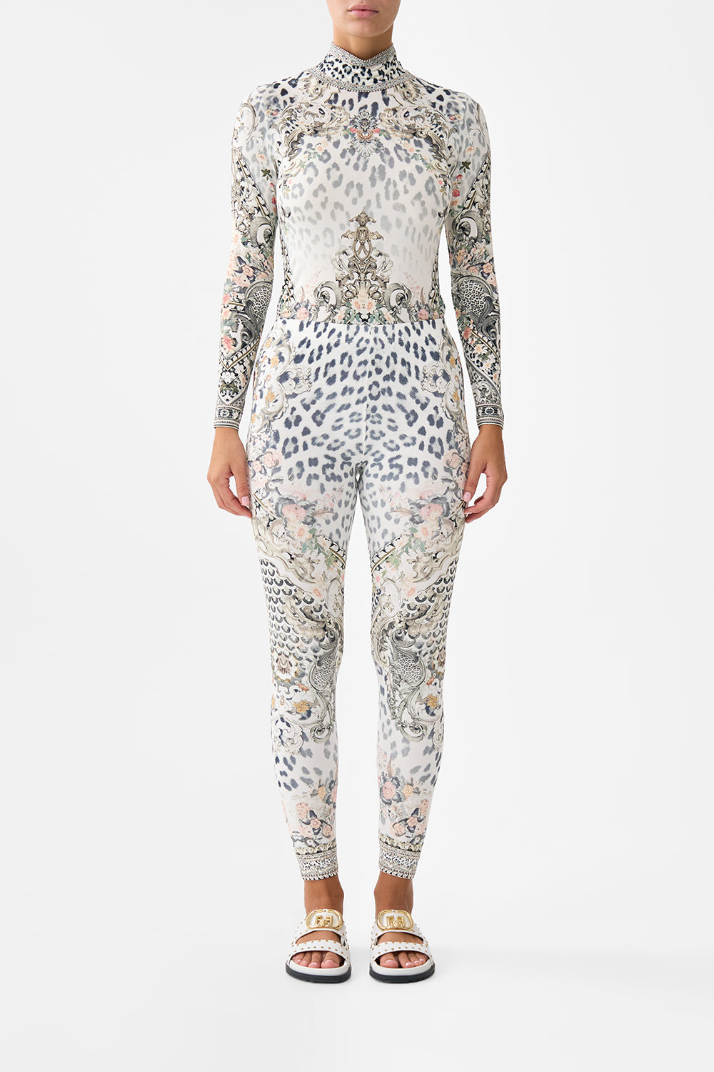 The CAMILLA Leggings in our Marble Heaven print.