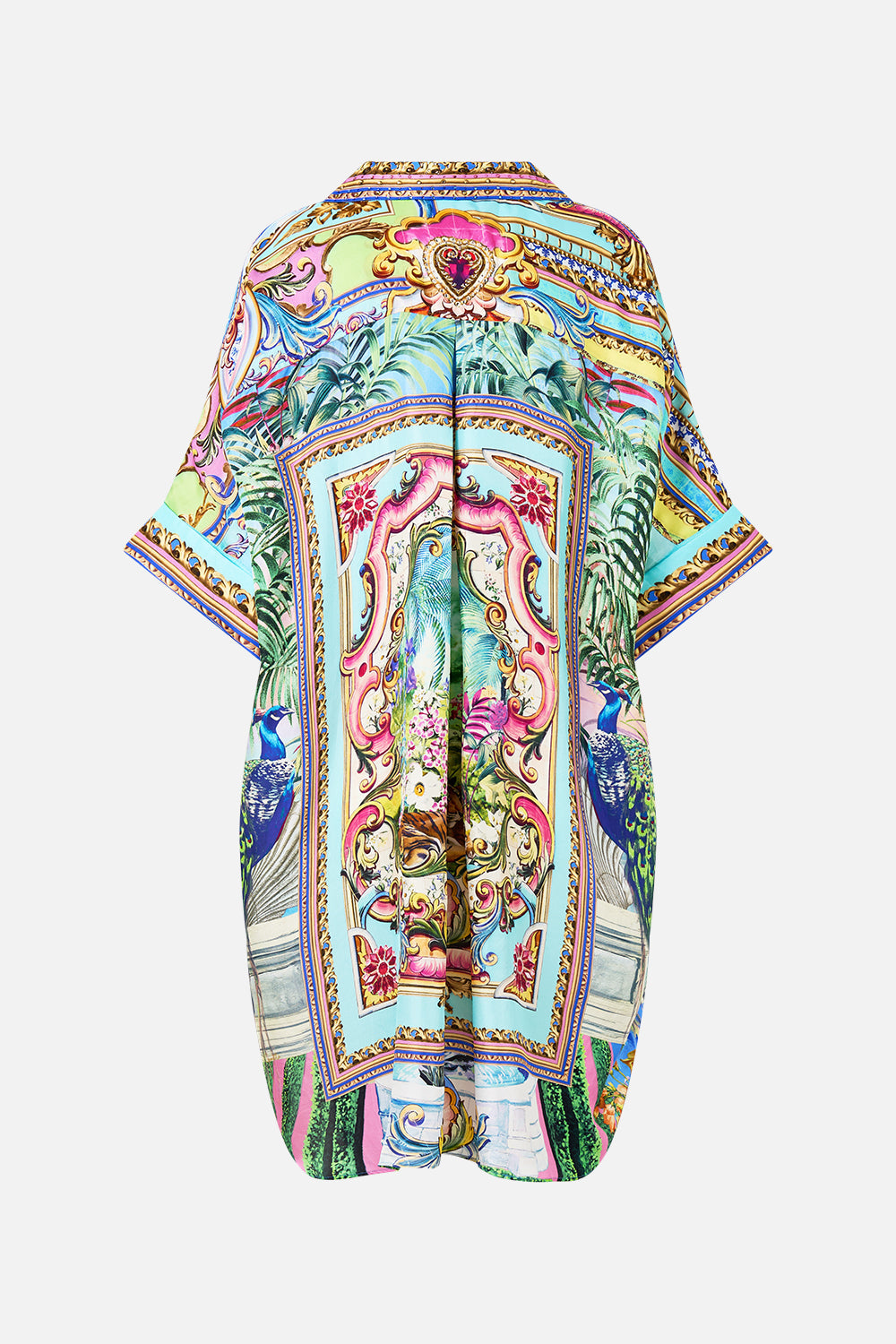 The CAMILLA Oversized Pocket Tunic in our Spirit Of Santa Maria print.
