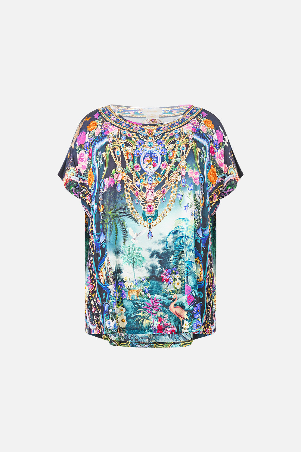 LOOSE FIT TEE BASKED IN BAROQUE