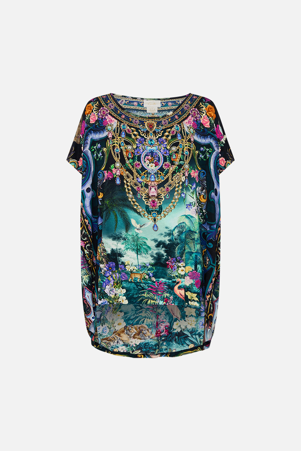 The CAMILLA Loose Fit Tee in our Basked In Baroque print.