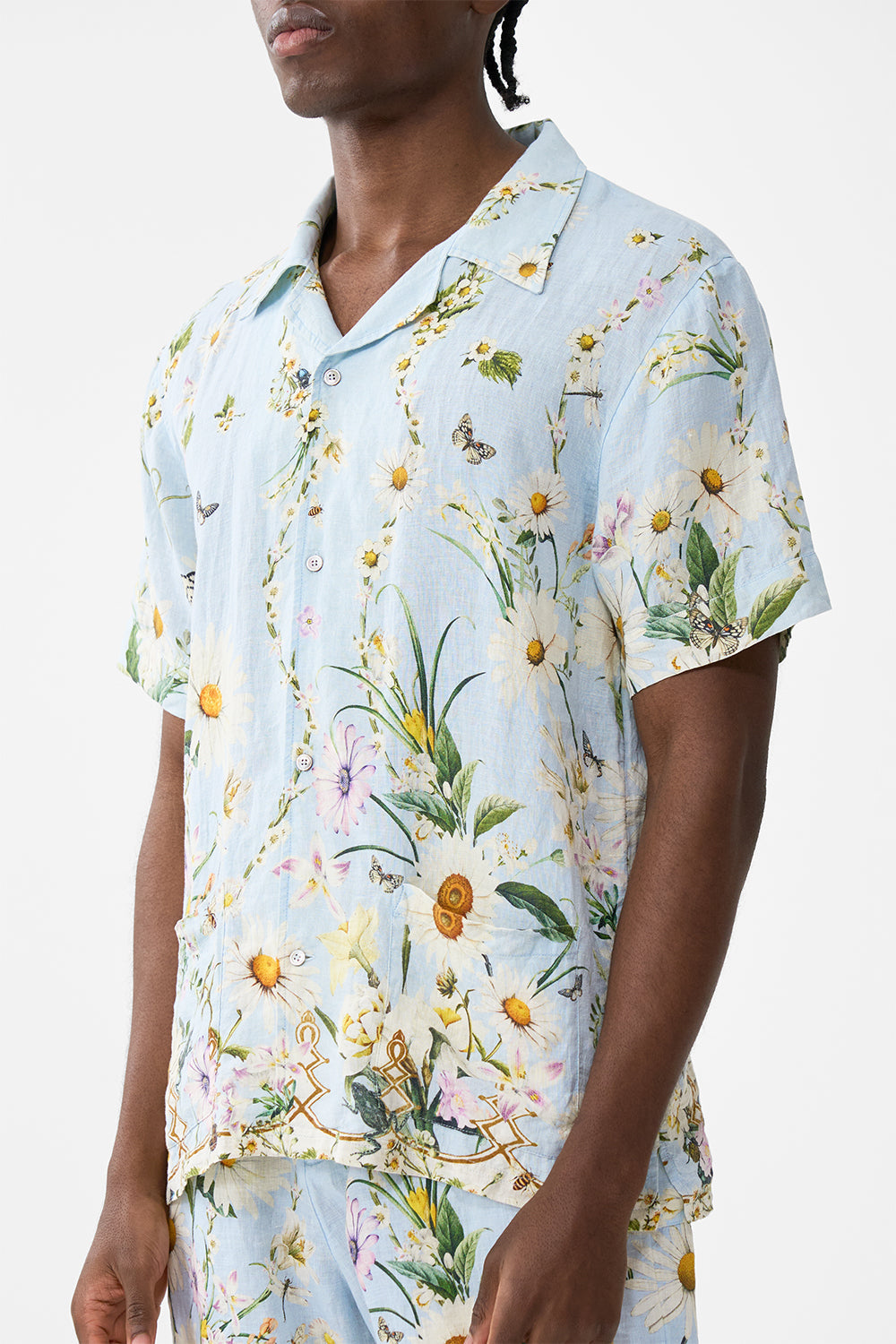 The CAMILLA Short Sleeve Cabana Shirt in our Floral Freefall print.