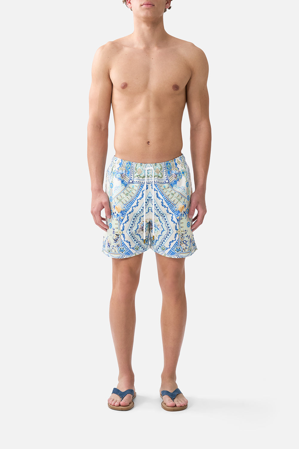 MID LENGTH BOARDSHORT WITH ELASTIC WAIST MY HOMESPUN HEART