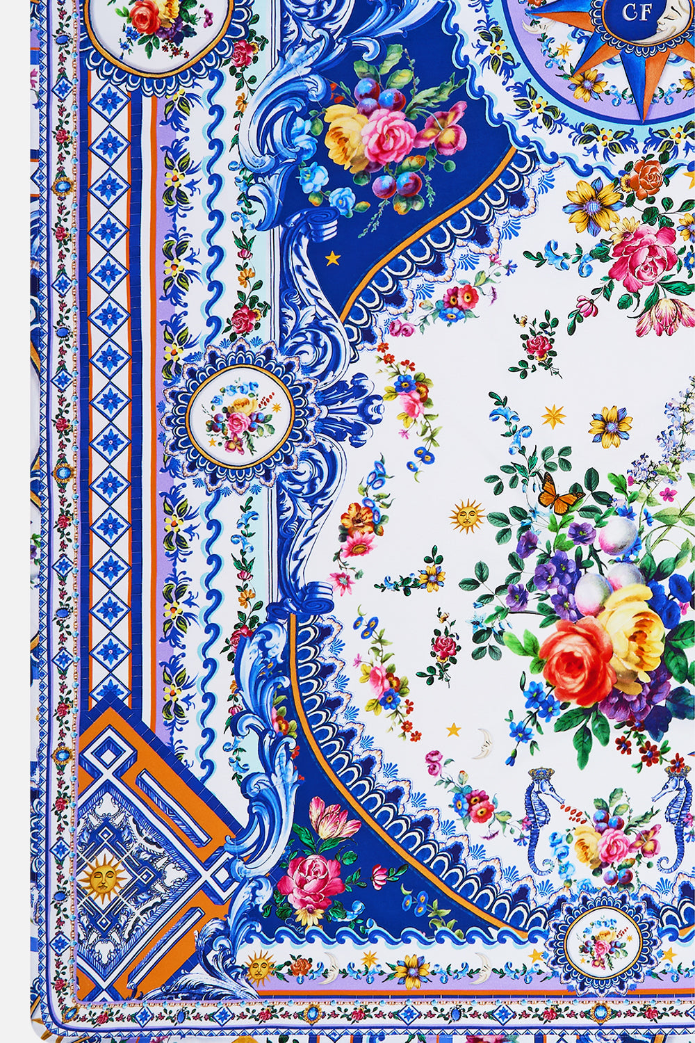 The CAMILLA Babies Square Blanket in our Tiles Darls print.