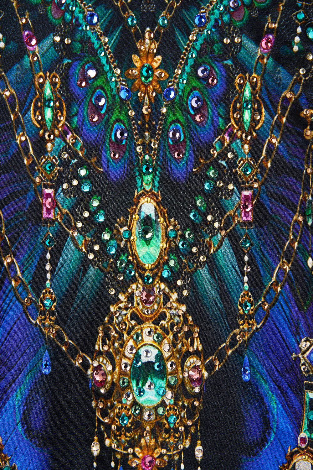 The CAMILLA V-Neck Bias Cami in our Dominican Decadence print.