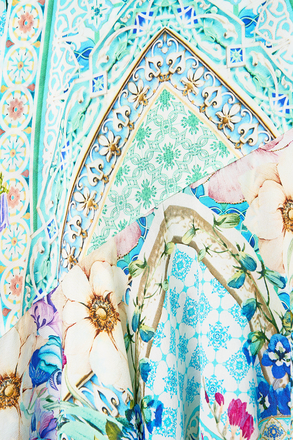 FRILL SLEEVE LONG DRESS SUNRISE IN SINTRA