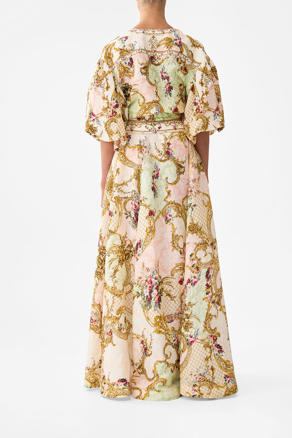 TIE FRONT PUFF SLEEVE TOP THE QUEENS QUARTERS