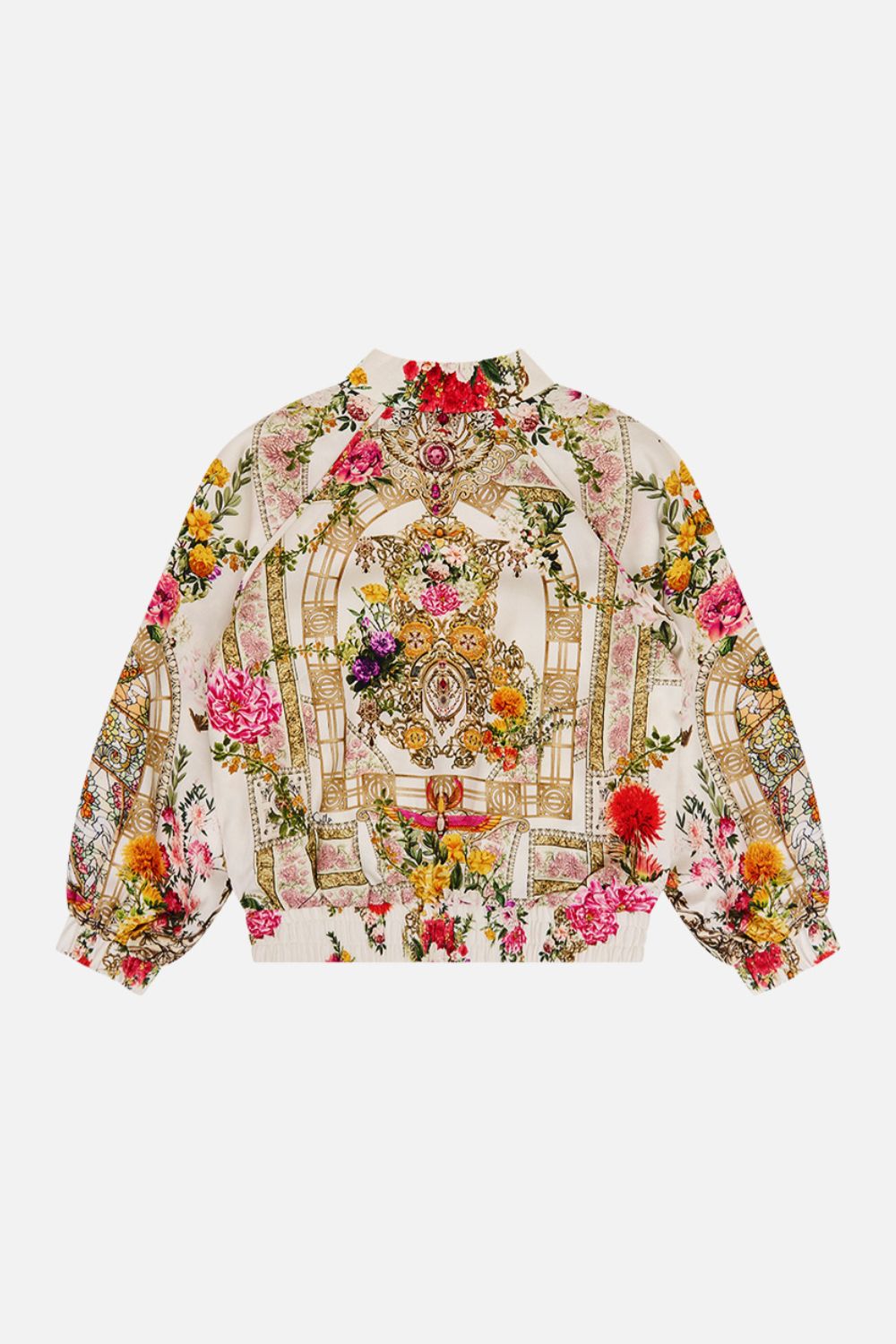 Milla By CAMILLA Kids Bomber Jacket 12-14 in Egytpian Rose print.
