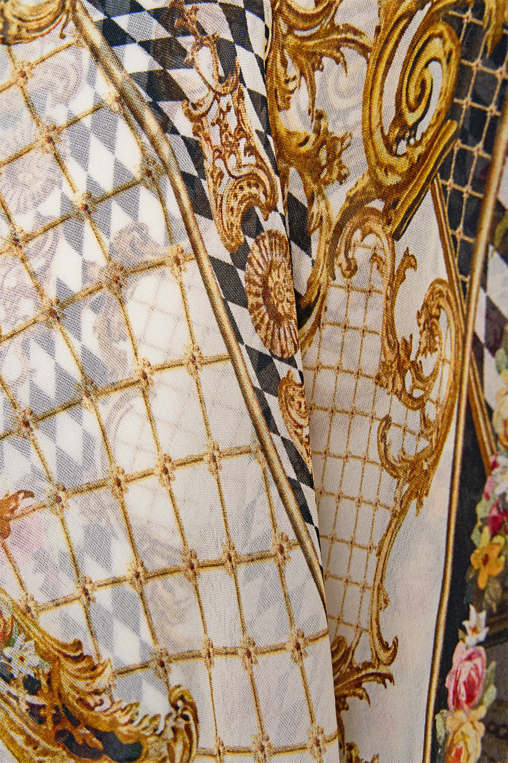 BUTTON WAIST PLAYSUIT ROCOCO GLOW