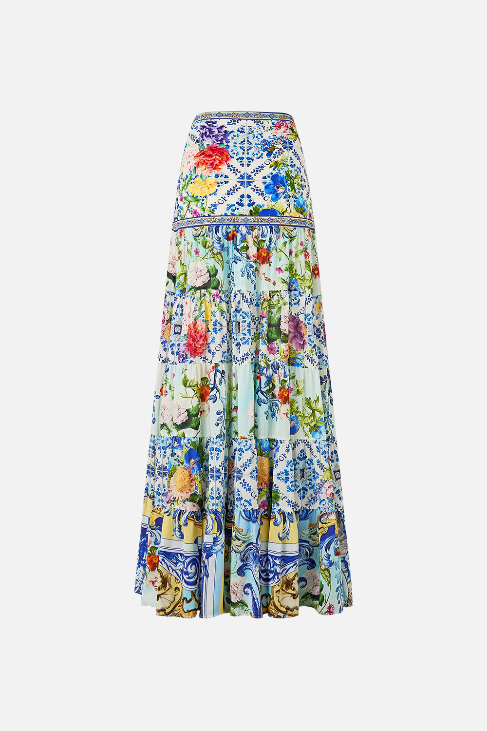 JERSEY SPLICED TIERED SKIRT WALL TO WALL WONDERS