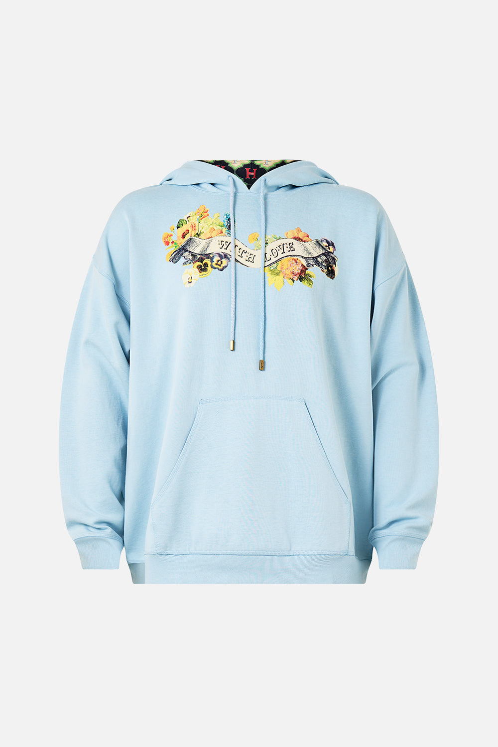 The CAMILLA Relaxed Fit Oversized Hoodie W Kanga Pocket in our Bathing Bombshell print.