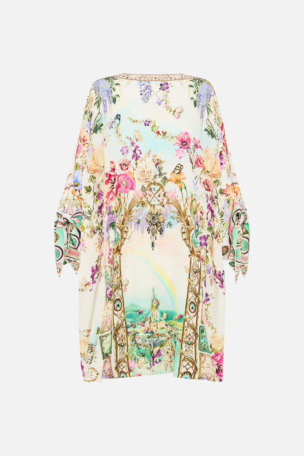 TIE SLEEVE SHORT V NECK KAFTAN MUNCHKINLAND