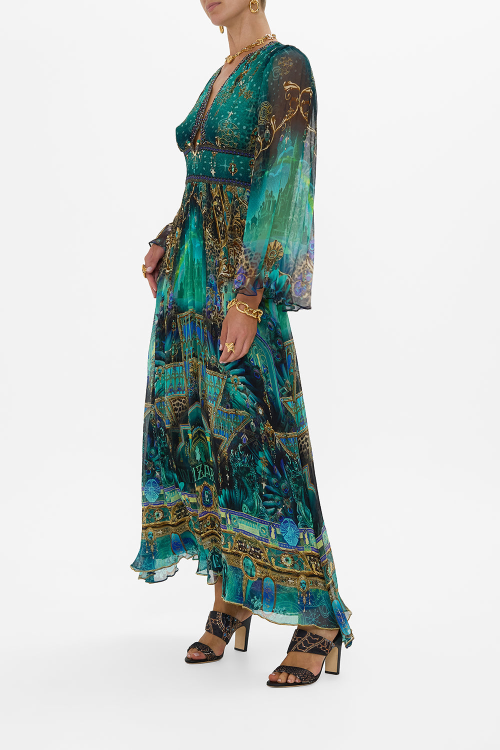 HARDWARE DETAIL LONG SLEEVE DRESS DEFY GRAVITY