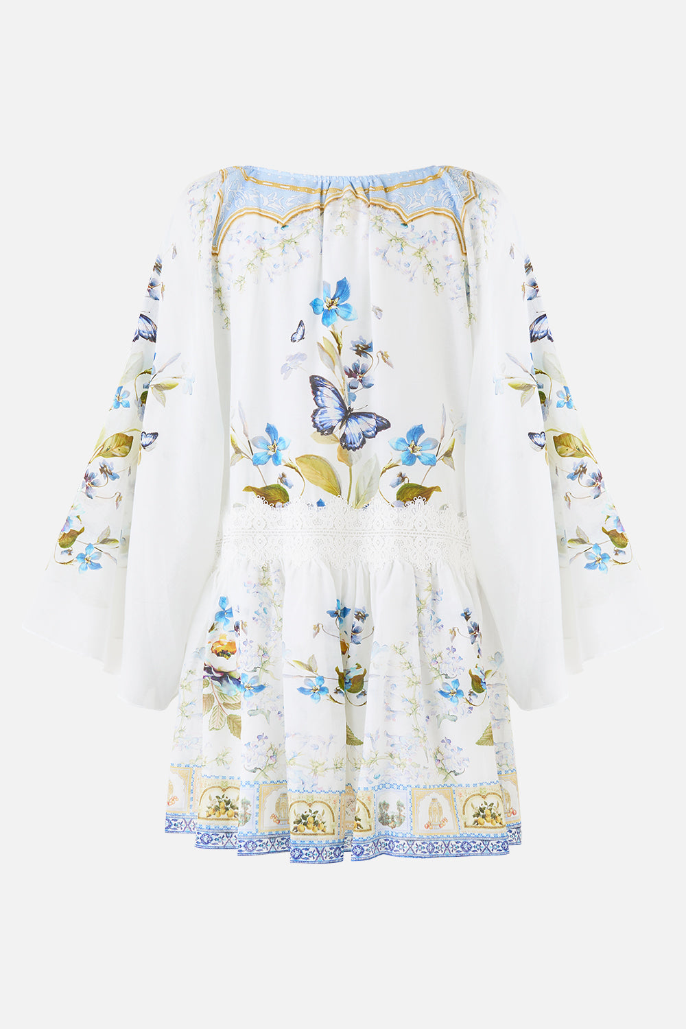 RELAXED SHORT DRESS WITH DROPPED WAIST BOTANICAL BALLADS