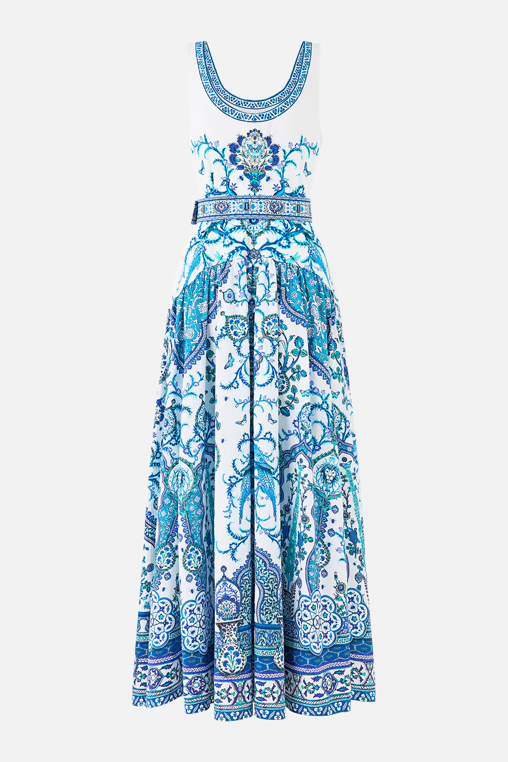 JERSEY TANK DRESS WITH CONTRAST SKIRT ISNIK LULLABY