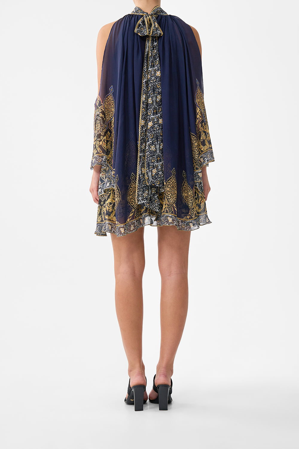 COLD SHOULDER SHORT DRESS THE IMPERIAL GATE