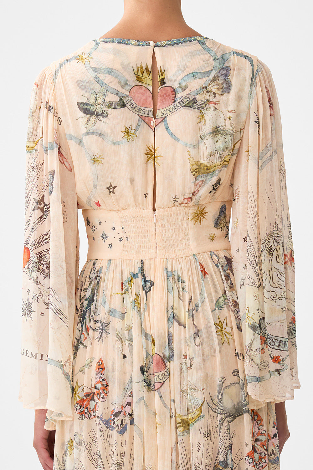 HARDWARE DETAIL LONG SLEEVE DRESS HOUSE OF HOROSCOPES